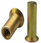 Atlas AENMM10K6.1, Rivetnut Insert, M10x1.5 ISO-6H (3.17-6.10mm Grip) Round Body, Countersunk Head/Keyed, Stainless Steel, Passivated